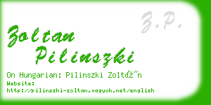 zoltan pilinszki business card